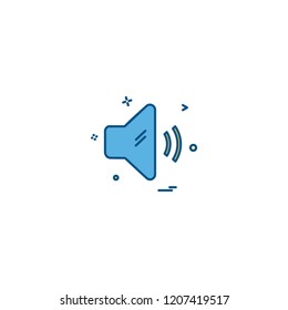 Speaker icon design vector