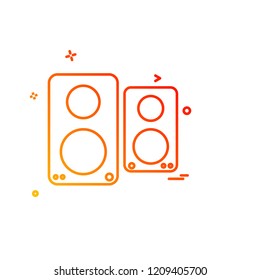 Speaker icon design vector