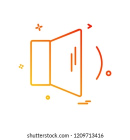 Speaker icon design vector