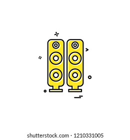 Speaker icon design vector 