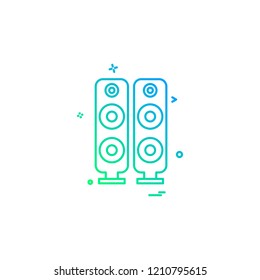 Speaker icon design vector 