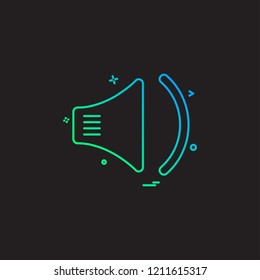 Speaker icon design vector 