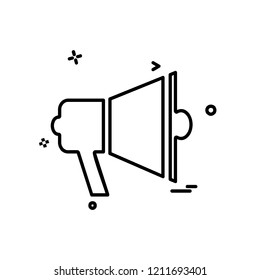 Speaker icon design vector