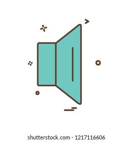 Speaker icon design vector