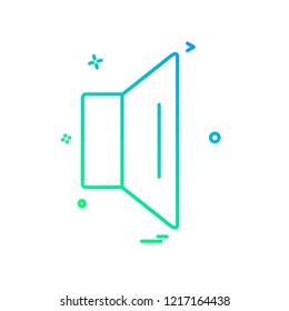 Speaker icon design vector