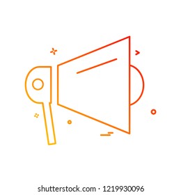 Speaker icon design vector