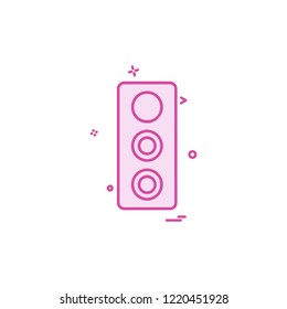 Speaker icon design vector