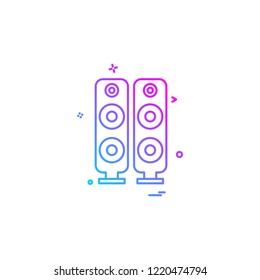 Speaker icon design vector 