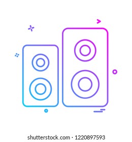 Speaker icon design vector