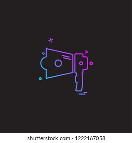 Speaker icon design vector