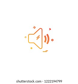 Speaker icon design vector
