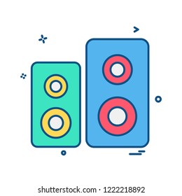 Speaker icon design vector