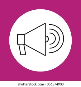 speaker icon design, vector illustration eps10 graphic 