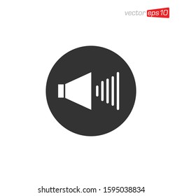 Speaker Icon Design Vector Template