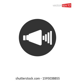 Speaker Icon Design Vector Template