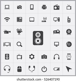 speaker icon. device icons universal set for web and mobile