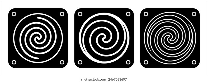 Icono Del Altavoz, Transductor Electroacústico; Dispositivo De Salida De Música, Señal De Audio Eléctrico Para Ilustración Del Arte vectorial Del Convertidor De Sonido