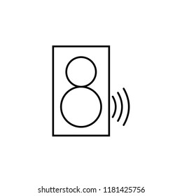 speaker icon. Element of Internet related icon for mobile concept and web apps. Thin line speaker icon can be used for web and mobile