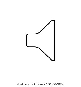 speaker icon. Element of simple icon for websites, web design, mobile app, info graphics. Thin line icon for website design and development, app development  on white background