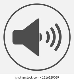 Speaker icon. Element sound volume symbol. Vector.