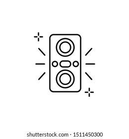Speaker icon. Element of Spain thin line icon