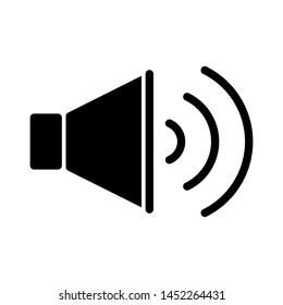 Speaker icon. Fill icon speaker. Editable stroke vector.