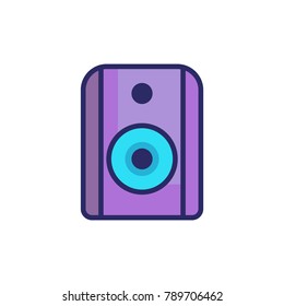 speaker icon filled outline