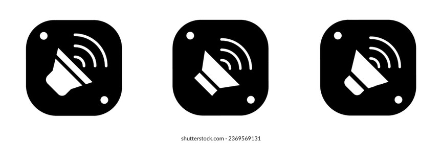 Speaker icon in flat. A speaker icon design. Stock vector.