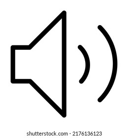 Speaker icon. Flat design style
