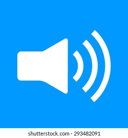 Speaker icon. Flat design style eps 10
