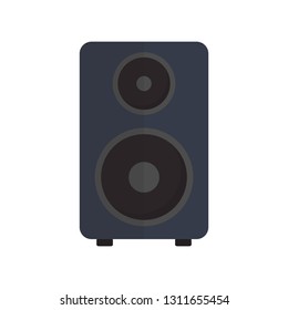 speaker icon in flat style isolated vector illustration on white transparent background