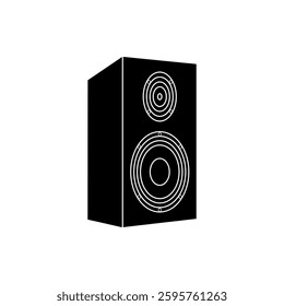Speaker icon flat style isolated. Vector