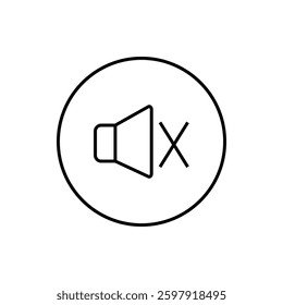 Speaker icon flat style isolated. Vector