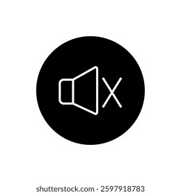 Speaker icon flat style isolated. Vector