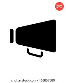 Speaker Icon Flat Style Isolated Vector Illustration