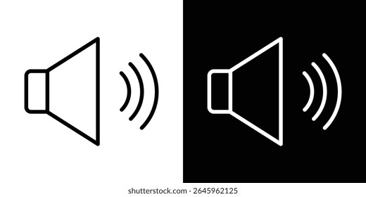 Speaker icon Flat style logo vector. perfect for UI designs