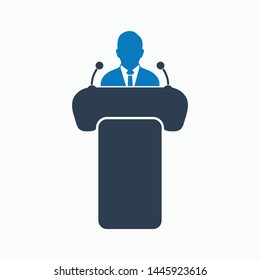 Speaker icon. Flat style vector EPS.
