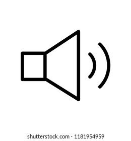 Speaker icon flat trendy