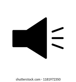 Speaker icon flat trendy