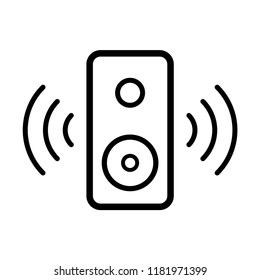 Speaker icon flat trendy style