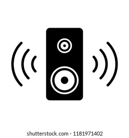 Speaker icon flat trendy style