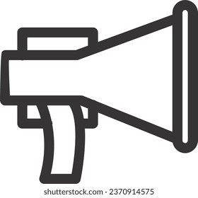 icono de altavoz vector plano negro