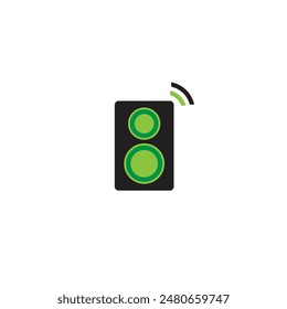 Speaker icon flat vector design