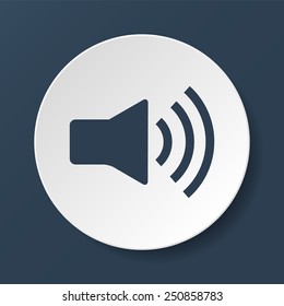 Speaker icon. Flat vector illustrator Eps 10