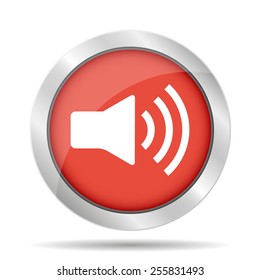 Speaker icon. Flat vector illustrator Eps 10