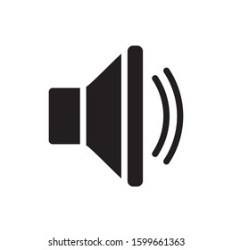 speaker icon, glyph style design