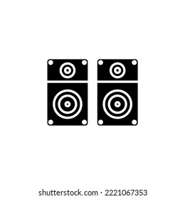 Speaker icon glyph style design. Speaker vector illustration. isolated on white background.