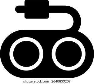 speaker icon glyph style design