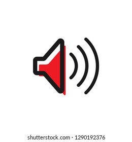Speaker icon graphic design template vector isolated