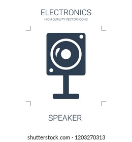speaker icon. high quality filled speaker icon on white background. from electronics collection flat trendy vector speaker symbol. use for web and mobile